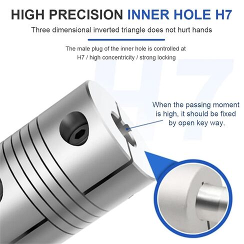 LR-B-D25L30 LR B D25L30 الألومنيوم مرنة عمود اللفات التوصيل موصل محرك مقرن من 5 مم إلى 12 مم تخصيص اقتران CNC مرن 1PCs (12mmx12mm) in Kuwait