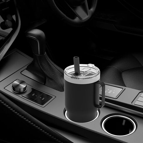 Straw Lid for YETI Rambler 30/32 oz Tumbler,tumbler lid, Shatter-Proof Dishwasher-Safe Replacement Yeti Lid and Straw 30OZ,BPA Free(Black) in Kuwait