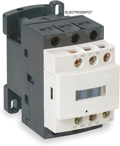 30 أمبير ، 3 عمود مفتوح عادة ومساعد 1NO/1NC الموصل - تحميل المحرك 32A وإضاءة تحميل 50A | IEC 660V ، 110-120VAC لفائف مع قاعدة للسكك الحديدية أو لوحة اللوحة in Kuwait