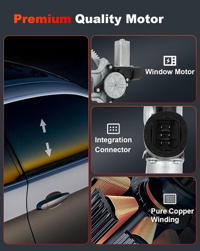 Cciyu الخلفية الخلفية السائق الأيسر الجانبي المنظم استبدال ملاءمة ل 03 04 05 06 ل Mitsubishi Outlandermr573879،389588 منظم النافذة وايت محرك in Kuwait