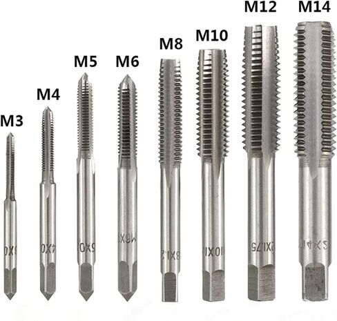 Right Hand Screw Tap Drill Bit Thread Tap for Metal Metric Plug Tap Hand Tap 1Pcs(M3x0.5) in Kuwait