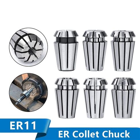 Spring Collet ER11 Collet Chuck 1-7mm Router Spring Chuck لنقش حامل طحن المخرطة 1PCS (1PCS ER11 1L8) in Saudi Arabia