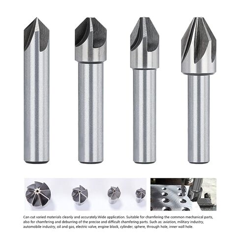 شطب الصلب 60/90 درجة عدادات الحفر بت شطب المعادن ثقب الحفر 1pcs (8x90d) in Saudi Arabia