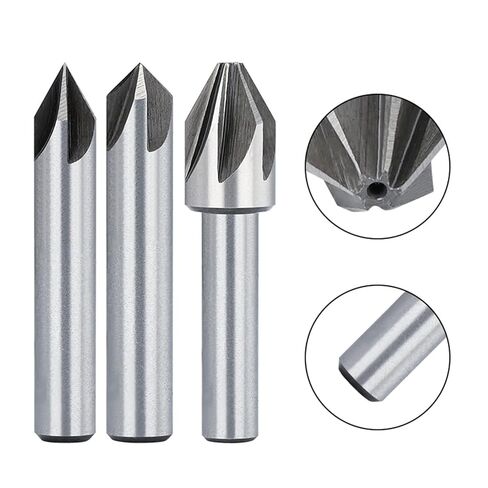 شطب الصلب 60/90 درجة عدادات الحفر بت شطب المعادن ثقب الحفر 1pcs (8x90d) in Saudi Arabia