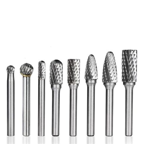 6mm-12mm Carbide Burr Drill Bits for Engraving 6mm Rotary Cutter Rotary File for Metal Hand Tool 8 Pcs/Set in Saudi Arabia