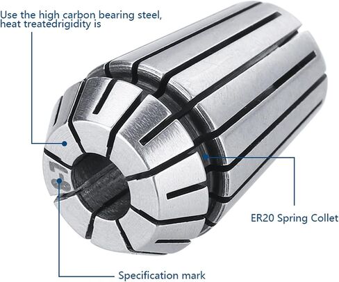 Spring Collet ER11 Collet Chuck 1-7mm Router Spring Chuck لنقش Milling Milling Holder 1PCS (1PC ER11-2.5MM) in Saudi Arabia