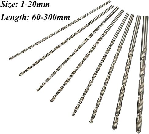 1PC 1mm-20mm Long Drill Bits Metal Wood Plastic HSS Twist Bit (Size : 11.5x205mm 5pc) in Saudi Arabia