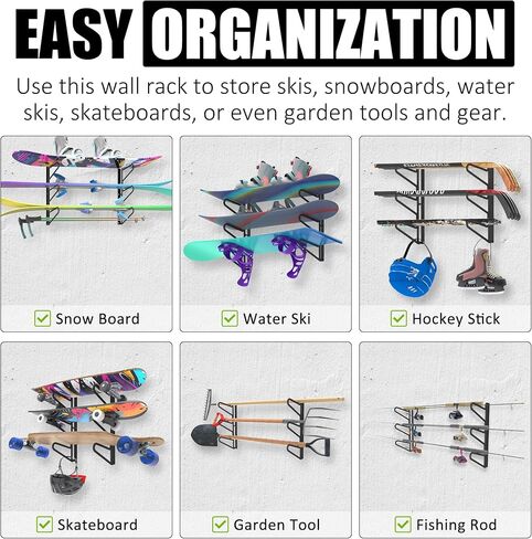 رف تخزين أداة UnitedPower Garden ， منظم المرآب المثبت على الحائط ， حامل الأداة للأداة لأجهزة Garden Garden Rakes Broms in Saudi Arabia