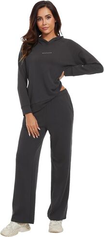 Wiwi Women Women Footsuits Lounge Hoodie مجموعة للسيدات طويلة الأكمام و hogger pant tracksuit s-xxl in Saudi Arabia