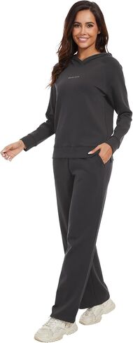 Wiwi Women Women Footsuits Lounge Hoodie مجموعة للسيدات طويلة الأكمام و hogger pant tracksuit s-xxl in Saudi Arabia