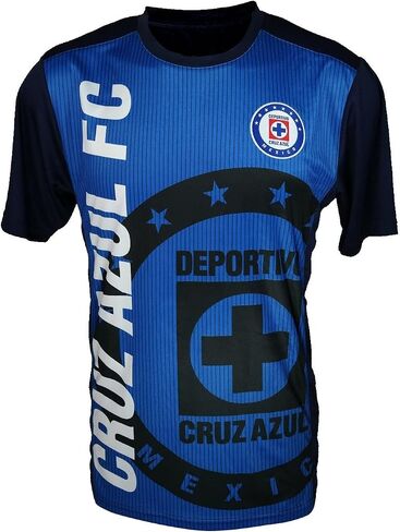 Icon Sports Men Cruz Azul Officially Licensed Soccer Poly Shirt Jersey -06 in Saudi Arabia