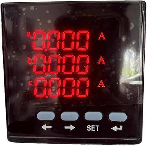 3P4L 3P3L Three-Phase LED Amperemeter(Ammeter,80 * 80mm) in Saudi Arabia