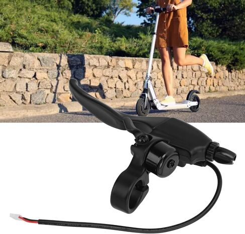 Electric Scooter Brake Lever, Right Hand Universal 3PIN Aluminium Alloy Ergonomic Scooter Brake Handle with Bell for Replacement in Saudi Arabia