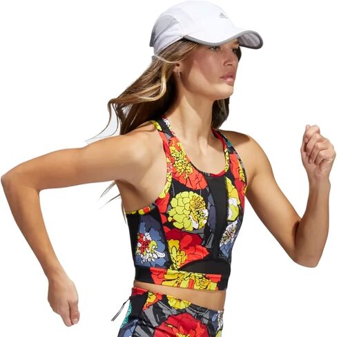 adidas Womens Run Medium-Support Flower Print Bra in Saudi Arabia