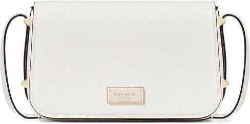 kate spade new york Liv Printed Denim Small Flap Crossbody, Blue Multi in Kuwait