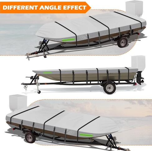 Jon Boat Cover 14ft-16ft ، 800d Oxford Oxford Adlic Oxfor in Saudi Arabia
