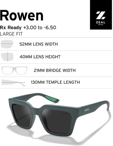 Zeal Optics - Rowen - Plant-Based Polarized Sunglasses for Men & Women in Saudi Arabia