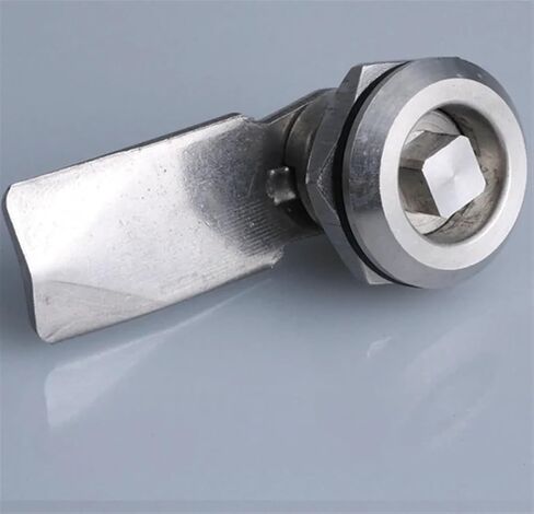 Stainless Steel Triangle Cam Lock MS705 Cabinet Locks Power Distribution Box Switch Cabinet Equipment Control Cabinet Lock 1Pcs(Key-Wing) in Saudi Arabia