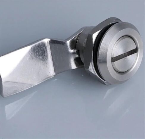 Stainless Steel Triangle Cam Lock MS705 Cabinet Locks Power Distribution Box Switch Cabinet Equipment Control Cabinet Lock 1Pcs(Key-Wing) in Saudi Arabia
