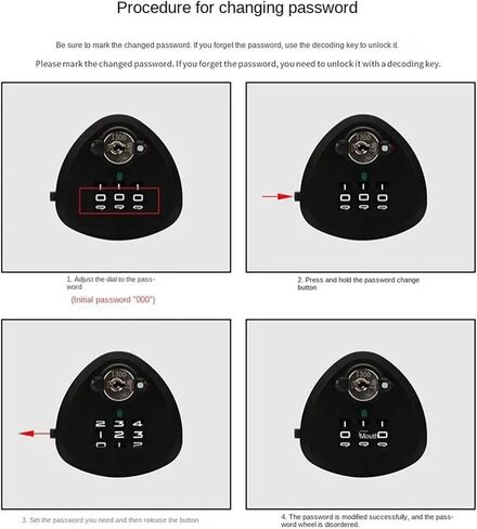 3 Digital Combination Lock Zinc Alloy Cupboard Drawer Lock Security Code Lock with Key Mailbox Password Lock 1Pcs(Style 1) in Saudi Arabia