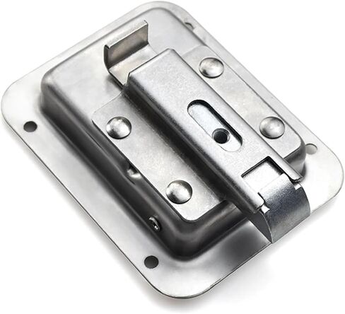 XK104 Stainless Steel Large Panel Lock Heavy Lock Press Type Flat Lock Impact Close Lock 1Pcs(XK104S-304) in Saudi Arabia