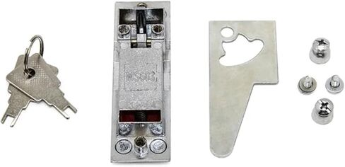Istribution Box Meter Box Fire Cabinet Lock XJJ-MS603 Communication Cabinet Equipment Control Cabinet Door Lock 1Pcs(White with Key) in Saudi Arabia