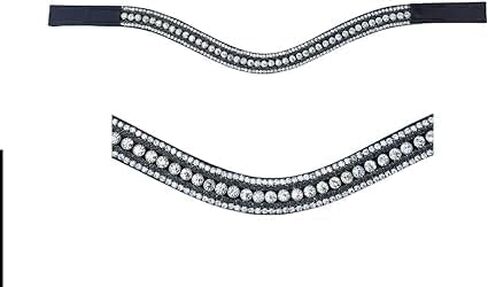 Wonder Wish Elegant Deep Soft Soft Siam Crystal Browband | bling browbands للخيول | browband مبطنة | كريستال بروبان | in Saudi Arabia