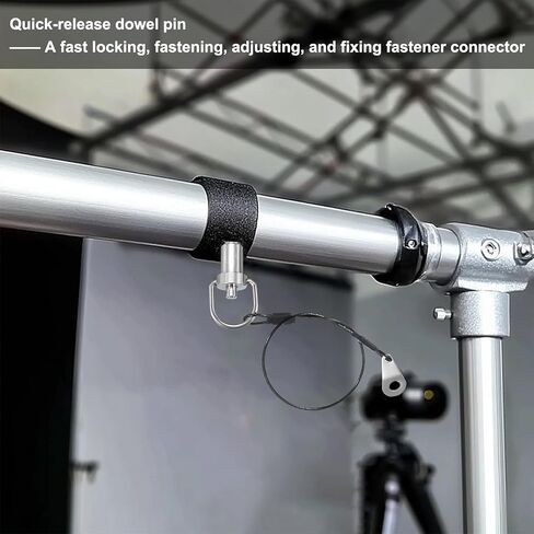 PATIKIL Quick Release Pin 1/4" x 2.36"(6 x 60mm), 304 Stainless Steel Ball Lock Safety Locating Pins with Button Prevents Loss Rope 10" in Saudi Arabia
