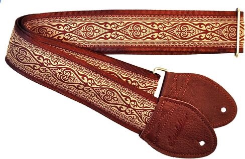 Souldier GS0871BD04BD - Handmade Seatbelt Guitar Strap for Bass, Electric or Acoustic Guitar, 2 Inches Wide and Adjustable Length from 30" to 63" Made in the USA, Ellingon, Burgundy in Kuwait
