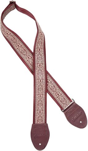Souldier GS0871BD04BD - Handmade Seatbelt Guitar Strap for Bass, Electric or Acoustic Guitar, 2 Inches Wide and Adjustable Length from 30" to 63" Made in the USA, Ellingon, Burgundy in Kuwait