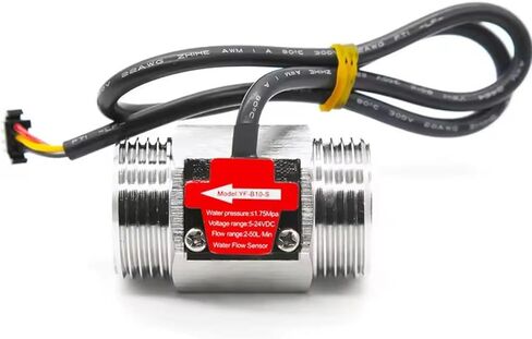 1inch Stainless Steel Water Flow Sensor Flowmeter 1.75MPa DC3.5~24V NPN Hall Turbine Flow Switch Sensor in Saudi Arabia