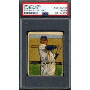 وقع Alvin Dark PSA DNA 1950 Bowman Autograph New York Giants - بطاقات موقعة بالبيسبول in Kuwait