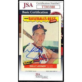 Wally Joyner JSA Coa Autograph 1986 Fleer Baseball's Best Signed - Baseball Slabbed Autographed Cards in Kuwait