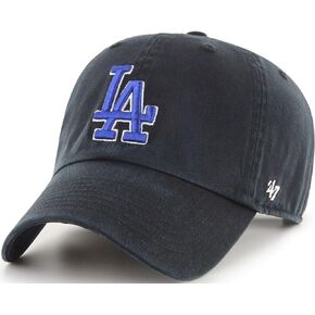 47 Brand MLB Black Team Color Primary Logo Clean Up Adjustable Baseball Cap Hat, Adult One Size Fits All in Kuwait