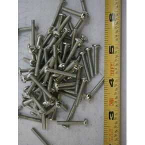 New Pack of Machine Screws 6/32 x 7/8 Phillips Pan Head Steel White Zinc Lot of 60#2364 Multi-Purpose Comprehensive Hardware Fastener Assortment Kit WnyNEH03894 in Saudi Arabia