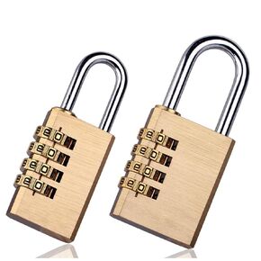 Solid Brass Copper Security Padlock Password Combination Code Lock for Gym Digital Locker Suitcase Drawer Lock Hardware 1Pcs(AS-3-51) in Kuwait