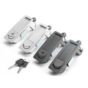 MS606 Metal Box Button Bounce Lock Air Compressor High Pressure Boiler Locks Cabinet Lock 1Pcs(Chrome with Key) in Kuwait