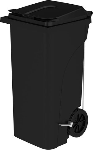 سافكو خطوة على المهملات البلاستيكية الداخلية علبة للمنزل ، والاستخدام التجاري والصناعي ، والتخلص من اليدين ، 32 جالون ، أسود in Kuwait