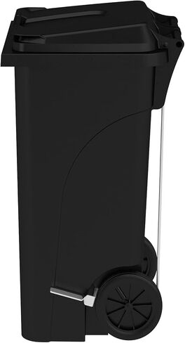 سافكو خطوة على المهملات البلاستيكية الداخلية علبة للمنزل ، والاستخدام التجاري والصناعي ، والتخلص من اليدين ، 32 جالون ، أسود in Kuwait