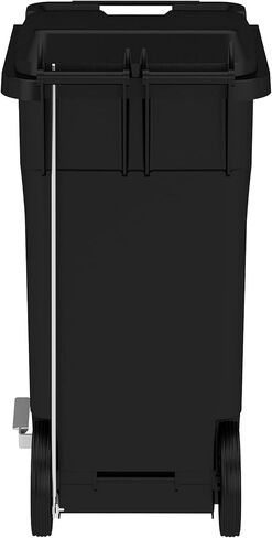 سافكو خطوة على المهملات البلاستيكية الداخلية علبة للمنزل ، والاستخدام التجاري والصناعي ، والتخلص من اليدين ، 32 جالون ، أسود in Kuwait