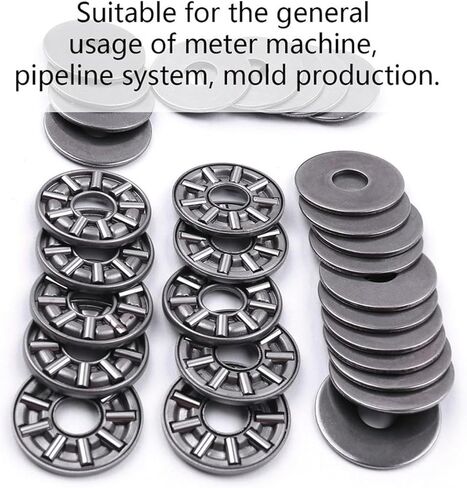 1Pcs Bearing Steel Miniature Thrust Needle Roller Bearings ID 15/17mm Ultra Thin Thrust Ball Bearing AXK1528+2AS /AXK1730+2AS(15mm) in Saudi Arabia
