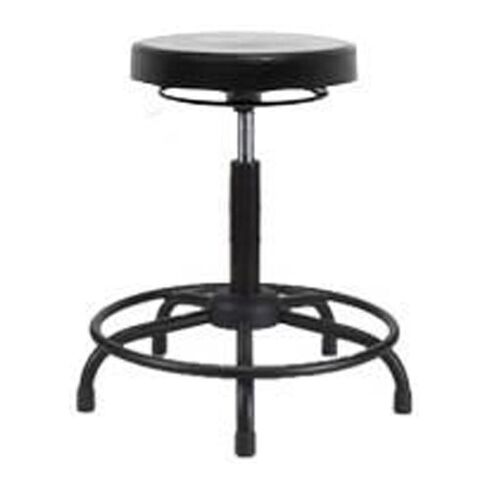 Thomas ECOM PMBSO-RT-RG Polyurethane Medium Bench Height Stool with Round Tube Base, Glides in Kuwait