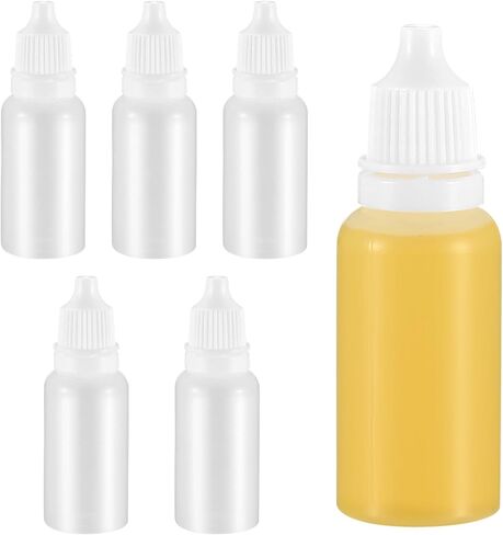 6 Pcs 15 ML Dropper Bottles, Squeezable Liquid Dropper Bottles Dispenser, Empty Squeeze Bottle for Lab Home in Saudi Arabia