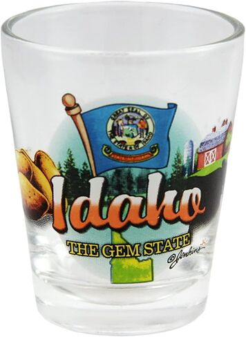 Idaho Gem State Elements Shot Glass in Saudi Arabia