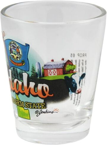 Idaho Gem State Elements Shot Glass in Saudi Arabia