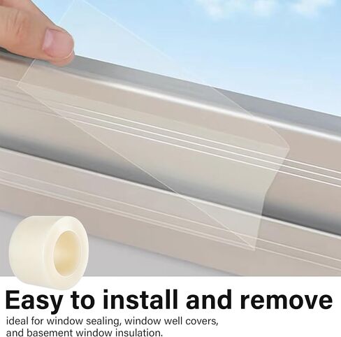 Weather Stripping Window Seal Tape, Transparent Clear Tape for Window and Door Insulation, Soundproof in Saudi Arabia