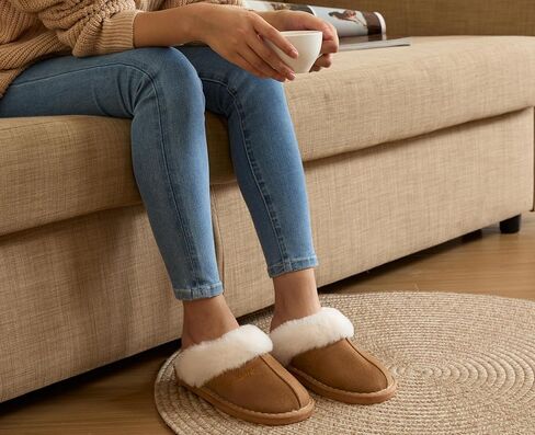 Slippers Women Men Fuzzy House Shoe with Memory Foam Fluffy Comfy Warm Winter Non-Slip Indoor Outdoor in Saudi Arabia