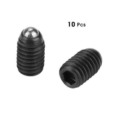 Hilitand 10pcs M5 Screw Thread Ball Plunger Hex Socket Spring Plunger Carbon Ball Blungers Plungers (M5x8) in Saudi Arabia