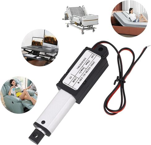 Mini Electric Linear Actuator 24V ، سرعة محرك المحرك الخطي 150N IPX4 30 مم لسكتة دماغية للآلات الصناعية للباب الكهربائي in Saudi Arabia