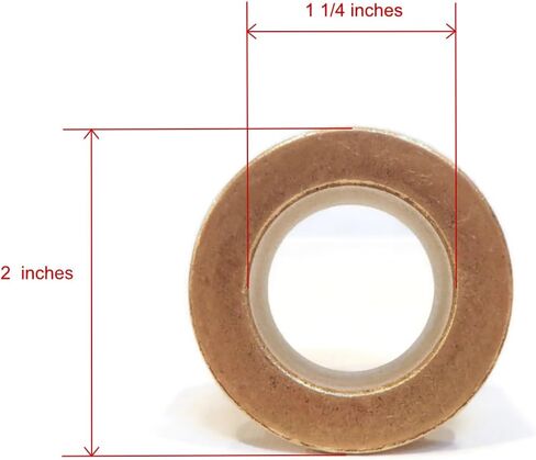 متجر ROP | (حزمة من 4) بوابات العجلات OD 1-5/8 "، معرف 1-1/4" ، شفة OD 2 "، ارتفاع 1-3/8" in Saudi Arabia